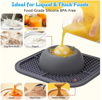 Calmbowl — No-Spill Dog Bowl &amp; Lick Mat (2-in-1)